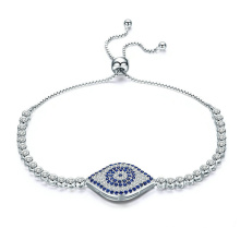 Top Quality Luxury 100% 925 Sterling Silver Pulseira The Eyes Of Devil Link para presentes de joias finas femininas